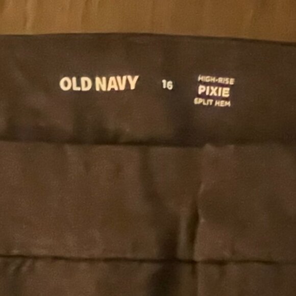 Old Navy Pixie High-Waisted Heathered Split-Front Skinny Pant, size 16 - Picture 5 of 5